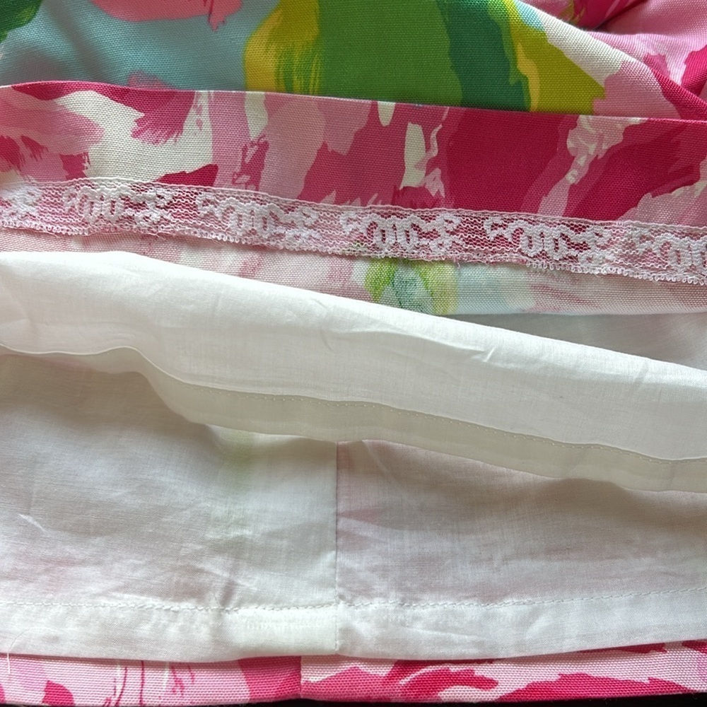 Lilly Pulitzer Keetan Dress First Impressions Pink Roses Holy Grail Strapless 0 - Picture 8 of 14